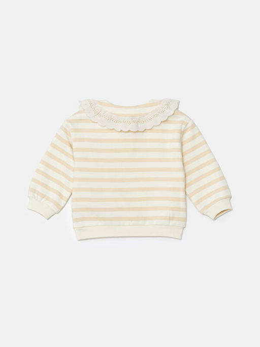 Bebe Yaka Uzun Kollu K?z Bebek Sweatshirt - Waikiki фото 2