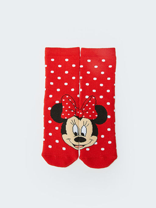 Minnie Mouse Desenli K?z ?ocuk Havlu Soket ?orap 2li - Waikiki фото 2
