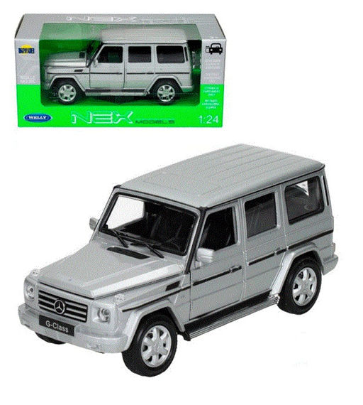 Welly. Машинка 1:24 "Mercedes-Benz G-Class" серебристый арт.24012W