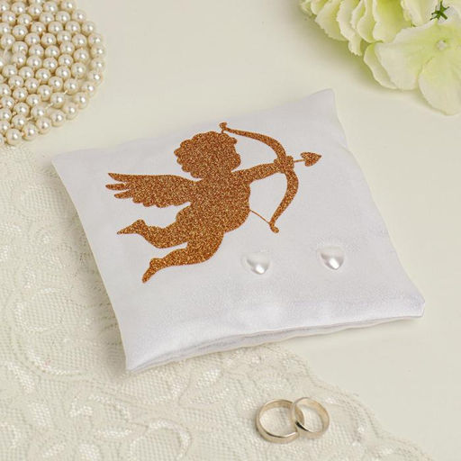 Подушечка для колец Амур, бело-золотая - Simaland фото 2