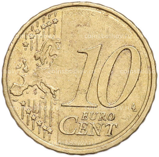 Монета 10 евроцентов 2016 года Испания