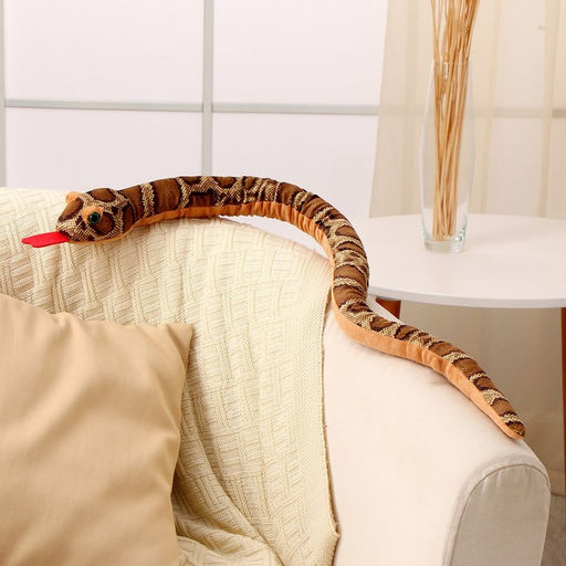 Мягкая игрушка Змея, 80 см, тёмные пятна - Simaland фото 2