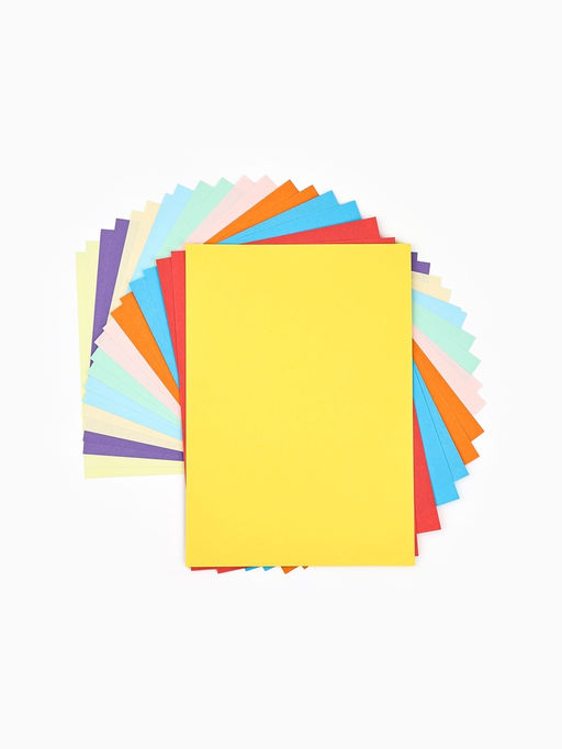 Бумага цветная двусторонняя А4 «Медвежонок» 20 листов 10 цветов тонированная, плотность 80 г/м²