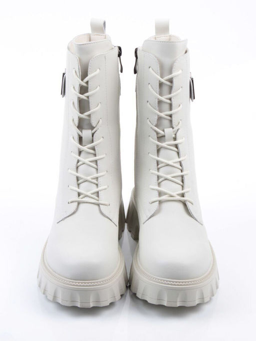 04-PAX27-2Z MILK Ботинки зимние женские (натуральная кожа, 100% шерсть)