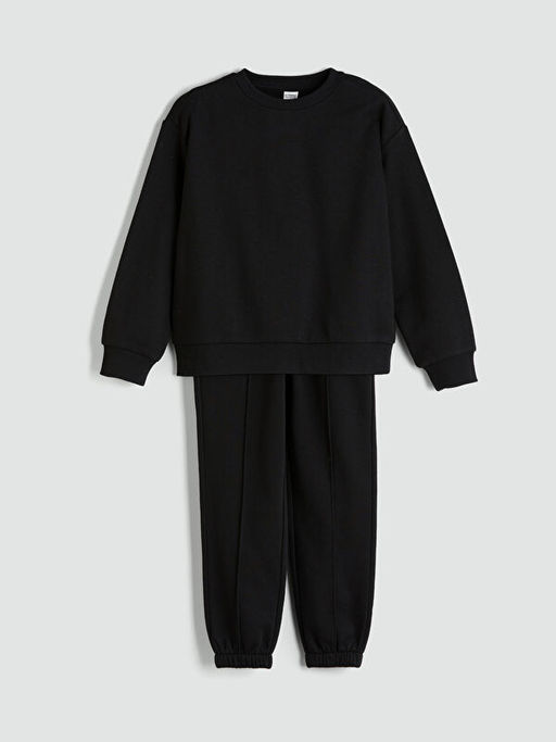 Bisiklet Yaka K?z ?ocuk E?ofman Tak?m