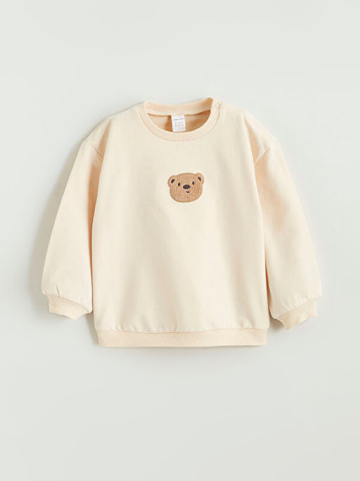 Bisiklet Yaka Erkek Bebek Sweatshirt ve Pantolon