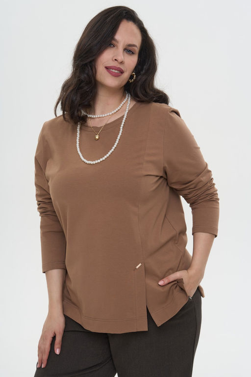 Лонгслив Брау коричневый - Intikoma фото 20