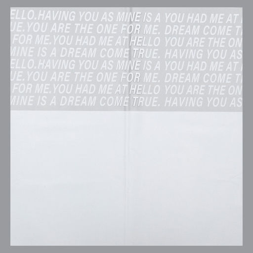 Цена за 20 шт. Пленка для цветов матовая, Письмо прозрачное, 58х58см, белый - UPAK LAND фото 3