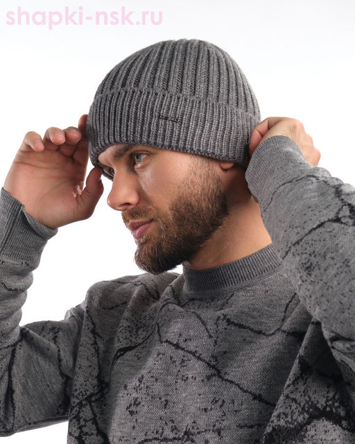 5540 Шапка мужская флис (57-59)