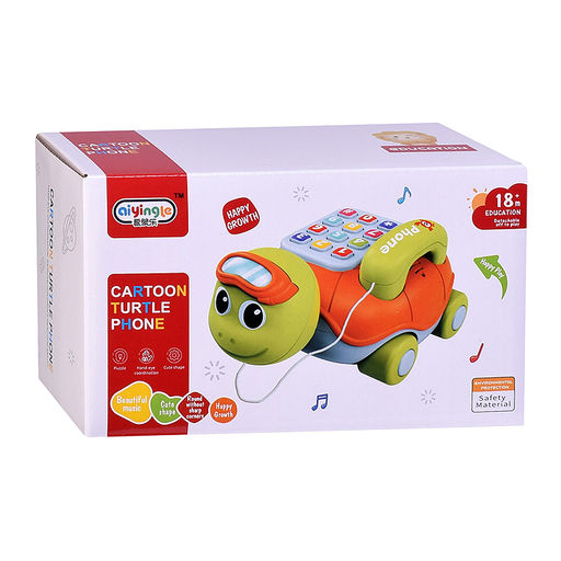 Каталка "Черепаха" с телефоном, в коробке