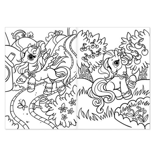 Цена за 3 шт. Раскраска для девочек Мир единорогов, 16 стр., формат А4