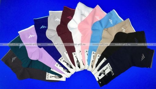 Цена за 10 пар. ЮстаТекс носки женские 2с15 СПОРТ ассорти 23-25 - Юста-текс фото 59