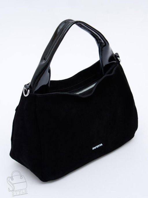 Сумка женская кожаная 92107MSS black Velina Fabbiano-Safenta