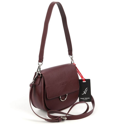 Женская кожаная сумка Sergio Valentini SV-SZ721 Бордо