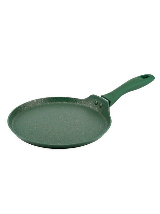 Сковорода блинная 24х1,5 см с АПП, цвет: оливковый/золотой, 5000-OLV/GD-24. - D.L.K. фото 3