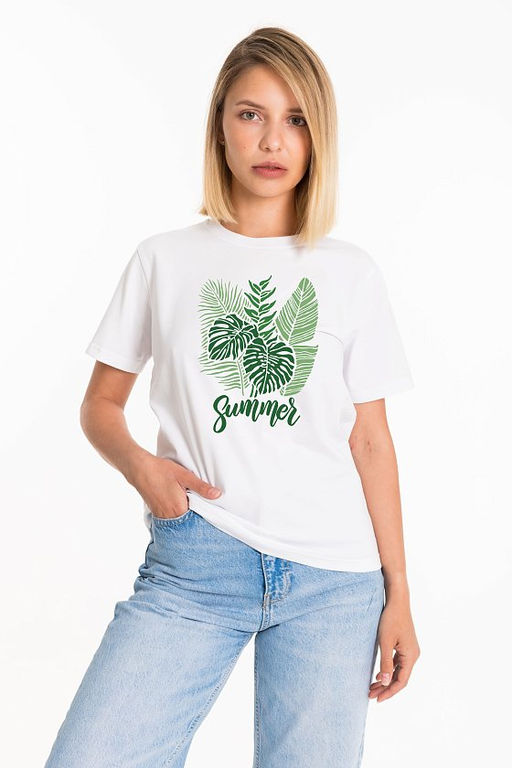 Футболка М325193Па белый - Елена фото 3