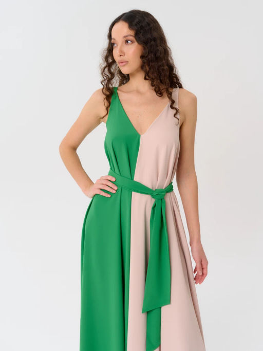 Платье женское 12421-35021 beige-green - Eleganzza фото 4