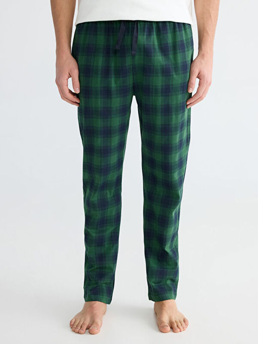 Standart Kal?p Ekose Erkek Pijama Alt