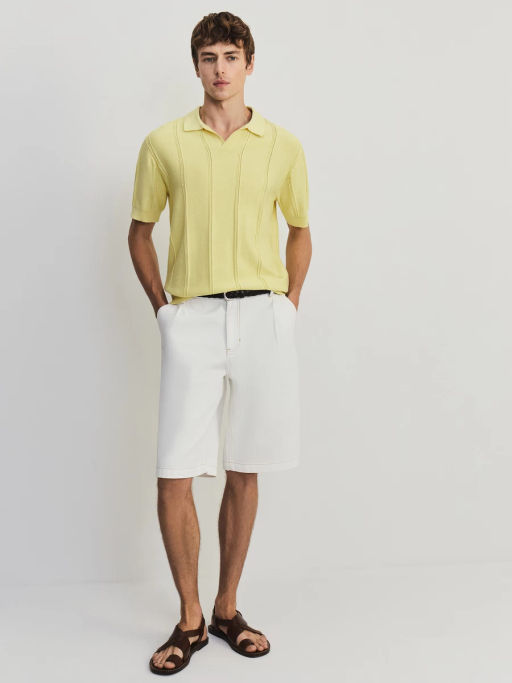 Джемпер поло фактурной вязки ZR2605043306-133 / Zarina