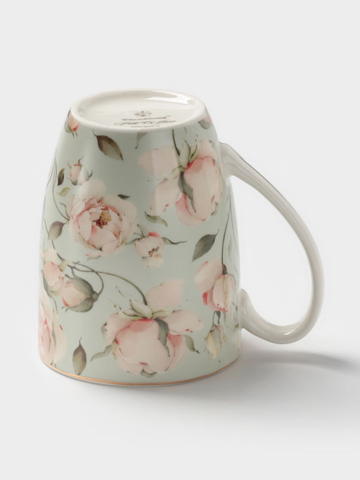 Кружка WY Pink Ohara, 350 мл, фарфор, зелёная