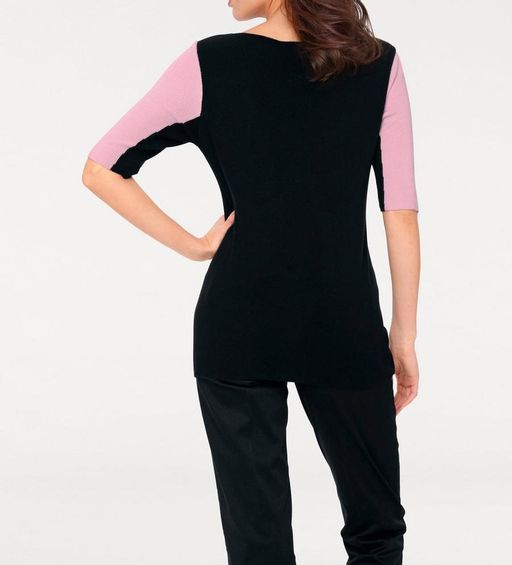 Пуловер, розово-черный - Ashley brooke фото 4