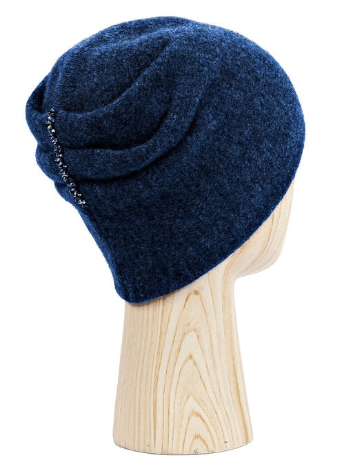 Шапка жен. шерсть+мох+виск+люр LB-N88033 navy - Labbra фото 2