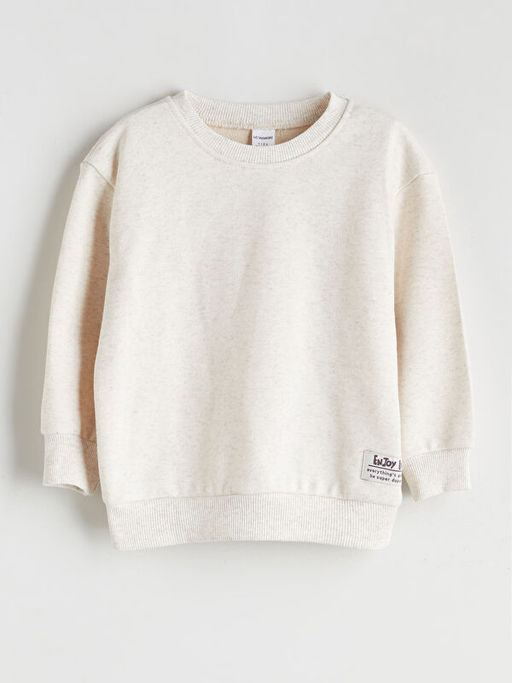 Bisiklet Yaka Uzun Kollu Erkek ?ocuk Sweatshirt