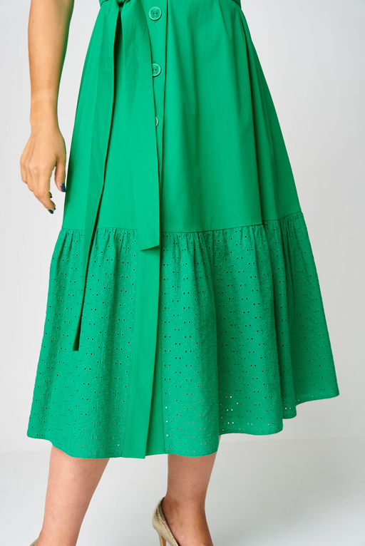 Платье EVA GRANT 7325Л изумруд