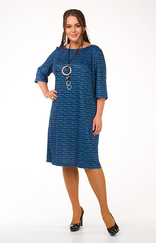 1857/1 платье из меланжевого трикотажа - Ckc collections фото 3