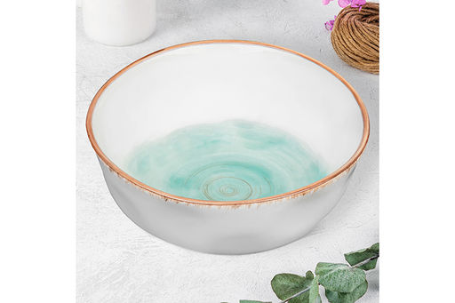 Салатник 14*14*5,5 см 500 мл Кантри бирюзовый - Elan gallery фото 12