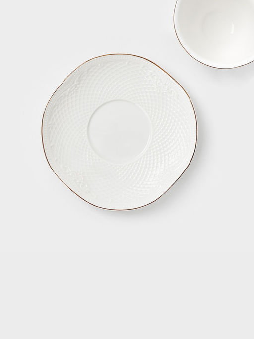 Кофейная пара WY Empire, чашка 100 мл, блюдце d=6.8 см, фарфор, белый