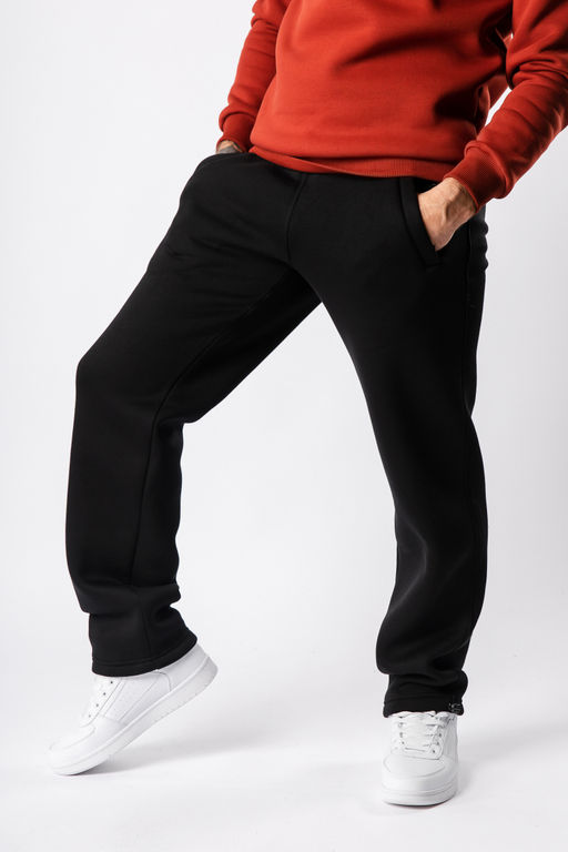 Утепленные брюки футер тренхнитка с изнанкой «барашек» - Relay фото 4