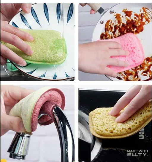 Набор двусторонних губок для посуды 6шт