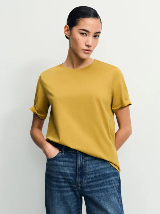 Базовая футболка из хлопка / Zarina  фото 6