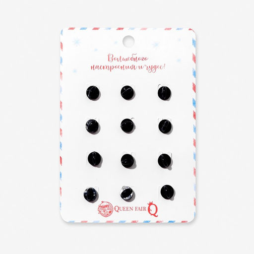 Цена за 12 шт. Значки Новогодняя сказка форма МИКС, разноцветный