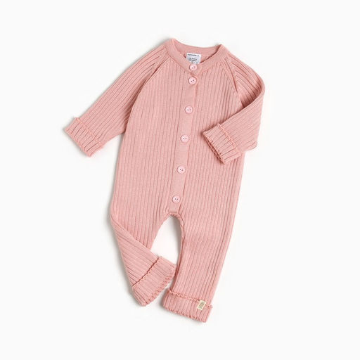 Комбинезон вязаный Крошка Я, р.68-74, розовый  фото 2