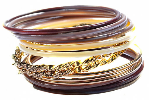 Браслет (кольца) PR3218 беж/кофе - Mini maxi фото 4