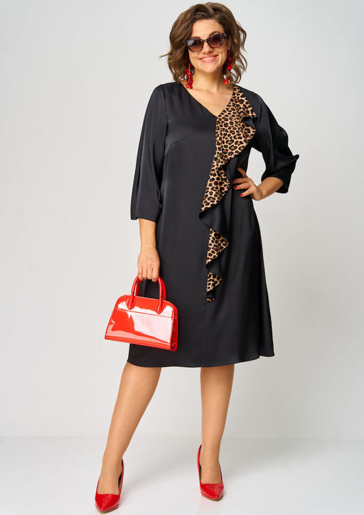 Платье EVA GRANT 7200Л-Р принт леопард