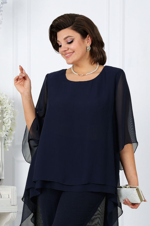 Платье Ninele 7431-Р темно-синий - Mira fashion фото 1613