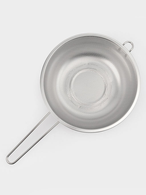 Дуршлаг Доляна «Марко», d=25 см, 43.5×25×9 см, длинная ручка, нержавеющая сталь, хромированный