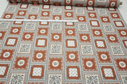 Сатин Асмина цв.т.оранжево-коричневый, ш.1.6м, хлопок-100%, 110гр/м.кв - Купава фото 2