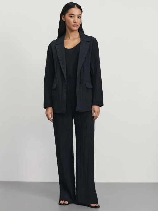 Жакет свободного кроя из жатой ткани / Zarina  фото 2