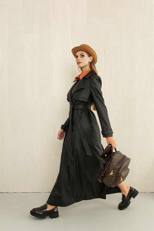 Пальто AURA 7022-176 черный  фото 6