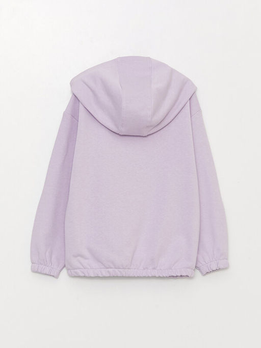 Kap??onlu Minnie Mouse ve Daisy Duck Bask?l? Uzun Kollu K?z ?ocuk Fermuarl? Sweatshirt - Waikiki фото 3