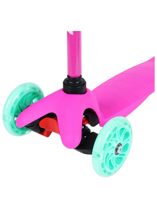 Самокат GRAFFITI, колёса световые PU 110/75 мм, ABEC 7, цвет розовый