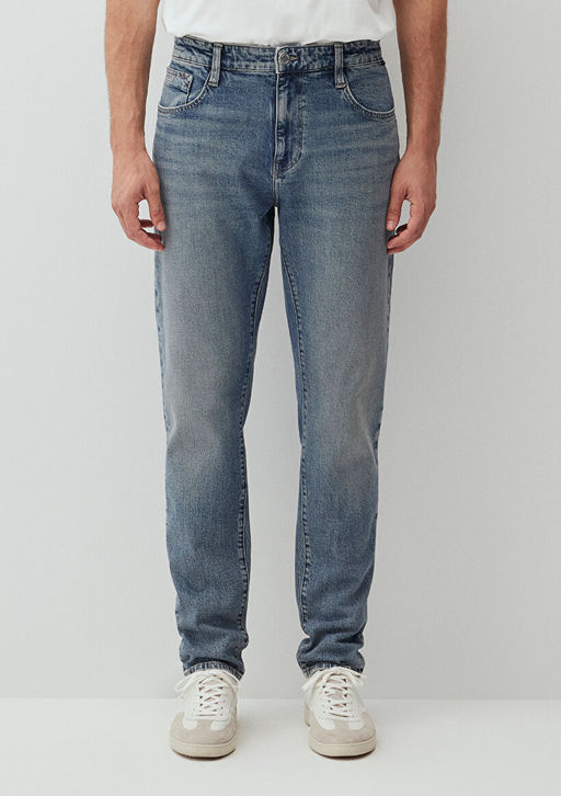 Milan Mavi Edition Puslu Indigo Mavi Jean Pantolon  фото 4