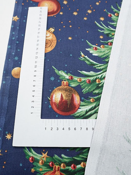 Дорожка "Волшебная елочка", ш.0.5м, хлопок-100%, 225гр/м.кв, раппорт 63см