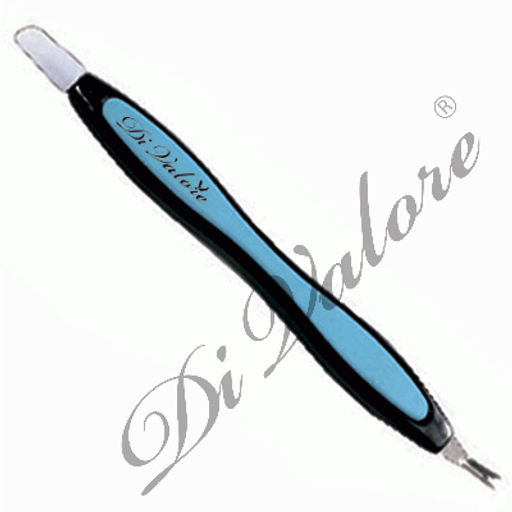 Di Valore 106-017 Триммер+Шабер для маникюра и педикюра, дл. 13,5см ЧЕРН.с цвет.вставкой