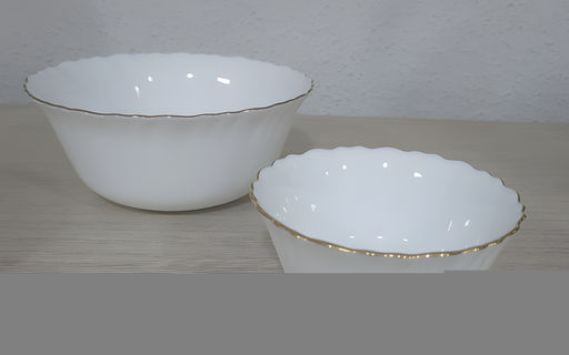 Салатник круглый 12 см GOLDEN RIM стеклокер. арт. PO-720-GR (116831)