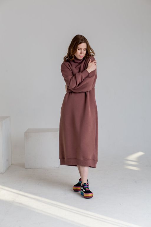 Платье футер 3х нитка с НАЧЁСОМ - Knitka wear фото 3